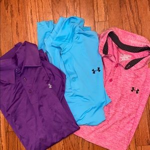 3-pack Under Armour HeatGear Golf Polos